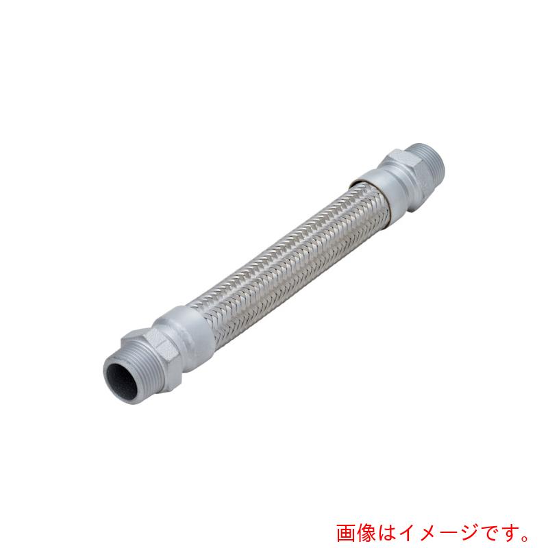 特長 ●オスネジ×オスネジの組合せです。 用途 ●ガス・水道のライフライン。 ●各種工場の一般配管。 仕様 ●呼び径A：15 ●呼び径B：1/2 ●全長(mm)：600 ●適合流体：冷温水・蒸気・油類・ガス(非腐食性流体に限る) ●呼び径(mm)：21.70 ●使用温度範囲：〜200℃ ●最高使用圧力：1MPa 材質 ●フレキ部:SUS304 ●ニップル部:FCMB(鋳鉄) 質量・質量単位 ●0.421kg 【メーカー名】南国フレキ工業（株） 【メーカー品番】NK-1500/FCMB-15A-600L