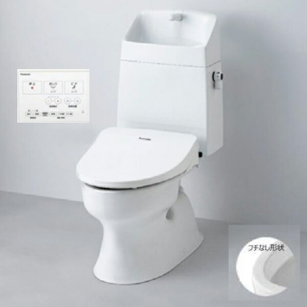 ナイス（Nice）　ZENIYA　Z-TOILET（ゼットイレ） 壁リモコン仕様便座 フチなし便器 洗浄便座 脱臭なし　【品番：SC8240SGBBW1＋SV20031EHBW1＋CH865SWS】