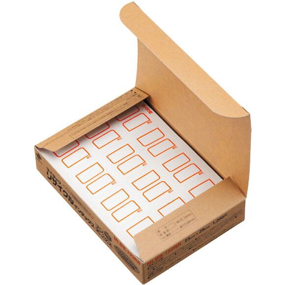 【メール便対応】ニチバン　マイタック リサイクルインデックス 赤枠・青枠 23mm×29mm　赤　【品番：ML..