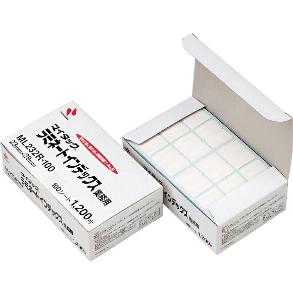 ニチバン　マイタック ラミネートインデックス 手書き用 23mm×29mm　赤　【品番：ML232R-100 アカワク】