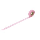 ニチバン プチジョア マスキングテープ 15mm×18m ギンガムチェック(ピンク) 【品番:PJMT-15S004】