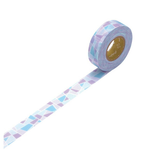 【メール便対応】ニチバン プチジョア マスキングテープ PJMT-15S007 ステンドグラス(ブルー×パープル) 【品番:PJMT-15S007】