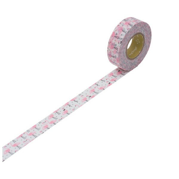 【メール便対応】ニチバン プチジョア マスキングテープ PJMT-15S014 フラミンゴ 【品番:PJMT-15S014】