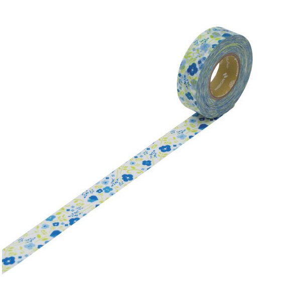 【メール便対応】ニチバン プチジョア マスキングテープ PJMT-15S016 フラワー(ブルー) 【品番:PJMT-15S016】