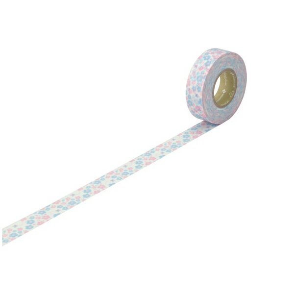 【メール便対応】ニチバン プチジョア マスキングテープ PJMT-15S045 花とミツバチ(ピンク×ブルー) 【品番:PJMT-15S045】