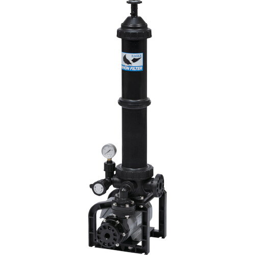 【別途送料あり】日本フイルター（NiF）　ポンプ付き樹脂製ろ過機　「EGL−2−B−5−T」　〜2700L／h　（ブラックタイプ）　500mm1本用　50Hz　【品番：EGL-2-B-5-T】