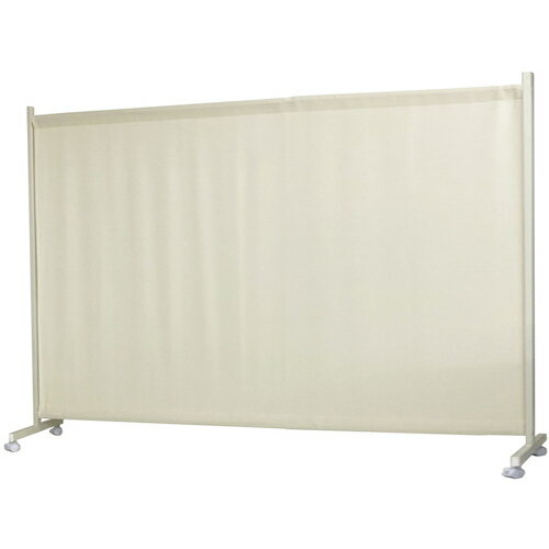 日本住器工業　伸縮ワッフルパーテーション　キャスター付き　最大幅240cm　アイボリー　【品番：WP-24..