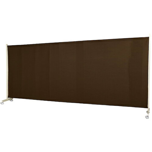 日本住器工業　伸縮ワッフルパーテーション　キャスター付き　最大幅300cm　ブラウン　【品番：WP-300H..