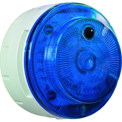 日惠製作所（NIKKEI）　LED回転警報機　ニコUFOmyubo　電池式　人感センサー　青　ウイルス対策　【品番：VK10M-B04JB-AM】