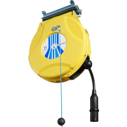 日平機器　ハンディーエアーリールブレーキ付黒ホース仕様　黄　【品番：HAP-210JBS-Y】