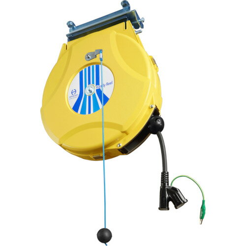 日平機器　コンセントリール（ブレーキ付）　6A　黄　【品番：HEP-610CS-Y】