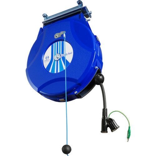 日平機器　コンセントリール（ブレーキ付）　125V／8A　【品番：HEP-810CS-BL】