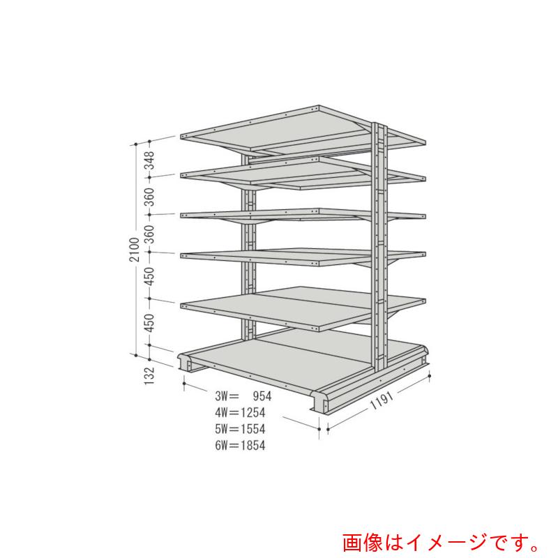 【別途送料あり】日本ファイリング　キャンチラック複式増結1連W954D1191H2100F6　...