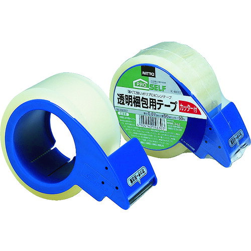 ニトムズ（Nitto）　透明梱包Tカッター付　【品番：J6050】