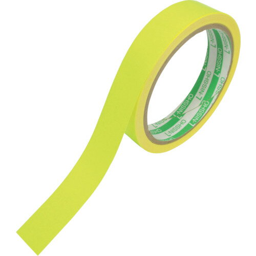 【メール便対応】日東エルマテリアル（Nitto）　蛍光テープ　20mm×5m　レモンイエロー　【品番：LK-20LY】