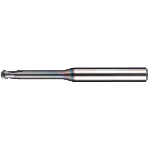 日進工具　NS　無限コーティングプレミアムPlus　高硬度鋼　高精度加工用2枚刃ロングネックボールエンドミル焼きばめチャック対応ショートシャンクタイプ　【品番：MRBSH230SFXR0.25X3】