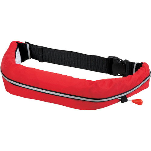 オーシャン・ライフ　自動膨張式ウエストタイプ　作業用ライフジャケット　レッド　TYPE　A　【品番：W..