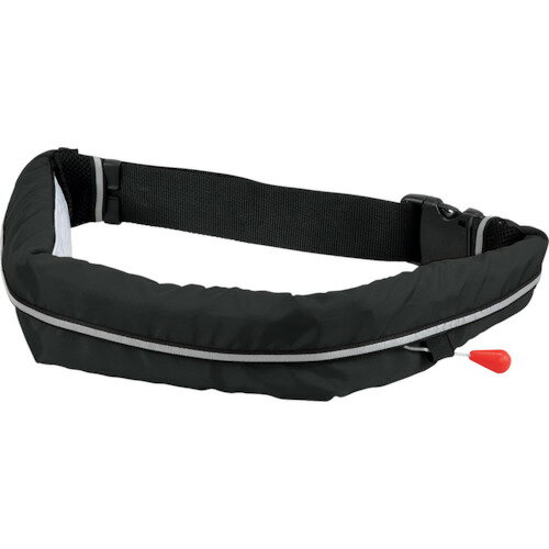 オーシャン・ライフ　手動膨張式ウエストタイプ　小型船舶用ライフジャケット　ブラック　TYPE　A　【..