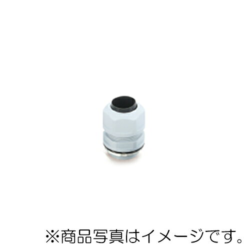 ●電線引き込み部の防水・防塵処理や電線の固定・断線防止に。豊富なラインナップ。 ●各種電気配線器具（制御盤・中継ボックス・リミットスイッチ・モータなど）の電線引出部の保護および保持に。 ●保護等級： IP67 ●カラー： ライトグレー、ゴムブッシュ:青、Oリング:青 ●耐環境： 耐候性 ●穴数： 1 ●適合電線径（mm）： φ9〜11 ●取付穴径（mm）： φ21 ●取付ねじ： CTG16（G1/2） ●適合板厚： 4mm以下 ●本体質量： 約12g ※1 黒色タイプの本体質量になります。 ●使用周囲温度： -25〜+80℃ ※製品に足を掛けるなど荷重をかけないでください。また、塗装はしないでください。 ※油中、水中での使用はできません。 ※以下の環境での使用・保管はしないでください。製品劣化の原因になります。 1.使用周囲温度範囲外 2.水蒸気、高温・高湿の雰囲気 3.酸、アルカリ、有機溶剤の雰囲気 ※油気の雰囲気では使用しないでください。 ※屋内でも油のかからない場所には耐候性をお薦めします。 【メーカー名】オーム電機（株） 【メーカー品番】OA-W1611EC1