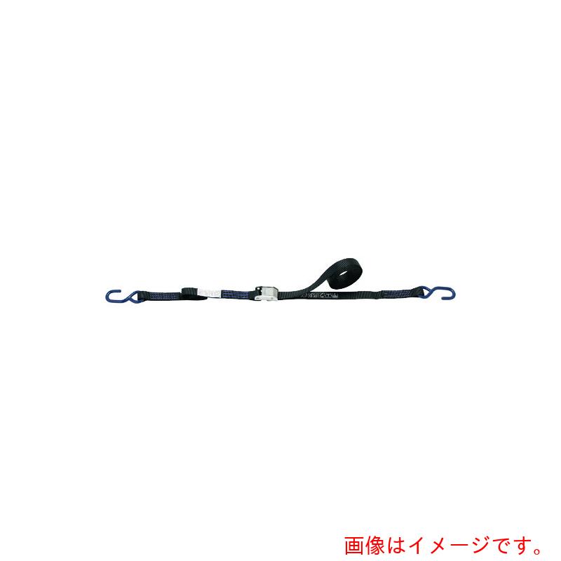 特長 ●カムバックル式で簡単な操作で荷締作業ができます。 用途 ●軽作業によく使われます。 ●梱包資材としても利用されます。 仕様 ●最大使用荷重(t)：0.08 ●ベルト長さ(m)巻取側：3.5 ●ベルト長さ(m)固定側：0.5 ●ベルト寸法(mm)幅×厚さ：25×1.8 ●色：ブラック ●ベルト幅(mm)：25 ●ベルト厚さ(mm)：1.8 ●使用荷重(kgf)：80 ●端末仕様：シボリ縫製 材質 ●ベルト：ポリエステル 質量・質量単位 ●0.39kg 【メーカー名】オーエッチ工業（株） 【メーカー品番】SB100L-B