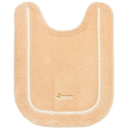 オカ　コムフォルタ6　ロングトイレマット　75×60cm　ベージュ　【品番：26703】
