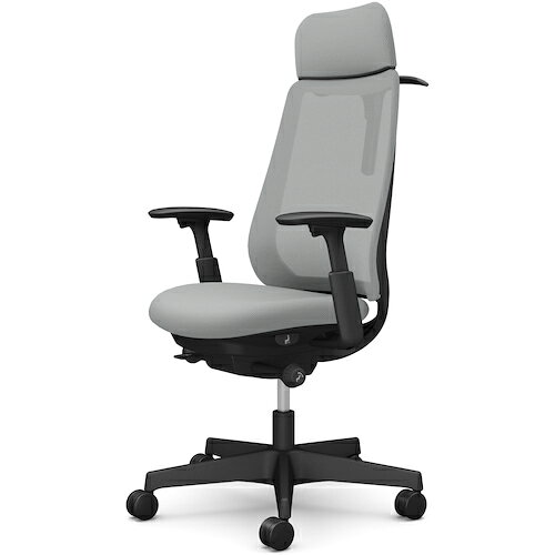 オカムラ　OKAMURA　ポータム，可動肘，背メッシュ，EXスタンダードタイプ，ブラックボディ，ハンガー有，ランバー無，ナイロンキャスター　【品番：CF86XR FKA3】(3)