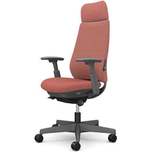 オカムラ　OKAMURA　ポータム，可動肘，背クッション，EXスタンダードタイプ，ダークグレー，ハンガー無，ランバー有，ウレタンキャスター　【品番：CF87ZE FXW6】