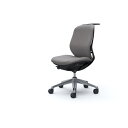 オカムラ OKAMURA シルフィー 肘なし 背クッション ロー ブラックボディ ハンガー有 ランバー無 アルミ脚 【品番:C634BR-FXW1】