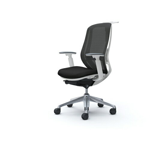 オカムラ　OKAMURA　シルフィー　可動肘　背メッシュ　ハイ　ホワイトボディ　ハンガー有　ランバー有　アルミ脚　【品番：C686BZ-FMP1】