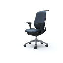 オカムラ OKAMURA シルフィー 可動肘 背クッション ハイ ブラックボディ ハンガー有 ランバー無 アルミ脚 【品番:C688BR-FXW4】