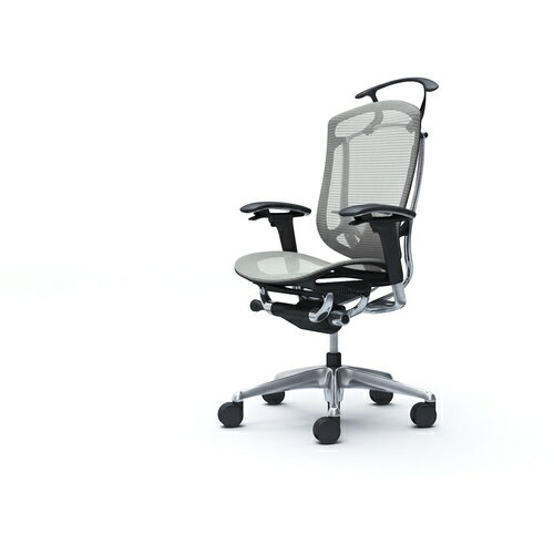 オカムラ　OKAMURA　コンテッサセコンダ　可動肘　座メッシュ　ハイバック5本脚　ポリッシュ　ブラック..