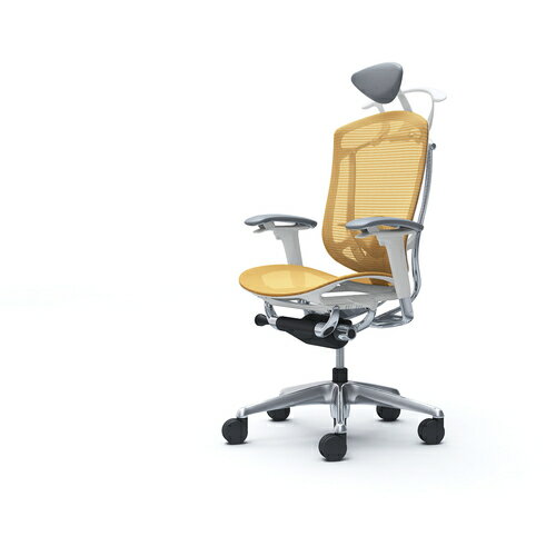 【別途送料あり】オカムラ　OKAMURA　コンテッサセコンダ　可動肘　座メッシュ　小型ヘッド5本脚　ポリ..