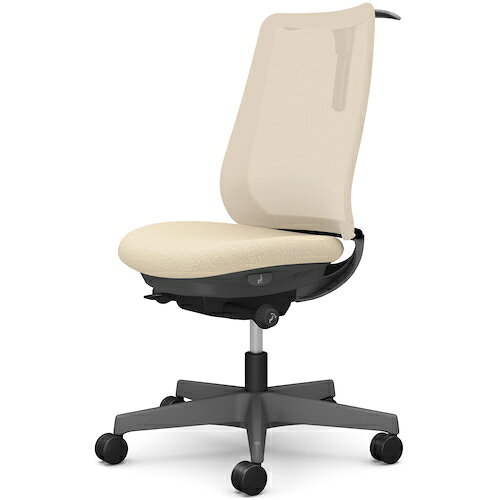 オカムラ　OKAMURA　ポータム，肘なし，背メッシュ，スタンダードタイプ，ダークグレーボディ，ハンガー有，ランバー無，ウレタンキャスター　【品番：CF12ZA F1K2】