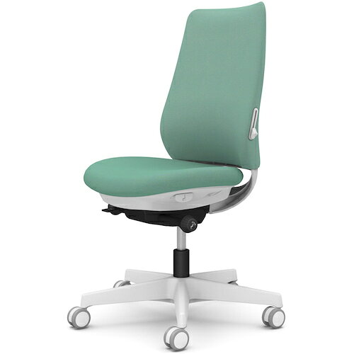 オカムラ　OKAMURA　ポータム，肘なし，背クッション，スタンダードタイプ，ホワイトボディ，ハンガー無，ランバー有，ウレタンキャスター　【品番：CF13ZZ FKY6】