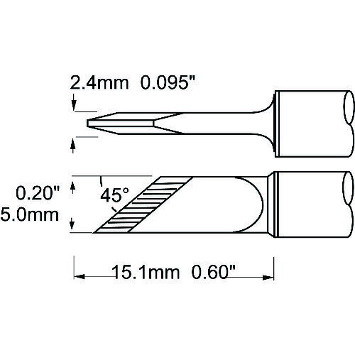 OK International　メトカル　Metcal　MFR−1120・MFR−2220・PS−900シリーズ　チップ　【品番：SFV-DRK45A】