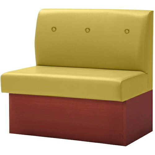 楽天住設プロ　楽天市場店オリバー（oliver）　収納付き台輪ベンチ　ブラウン木目　ビニールレザー　イエロー　幅900mm　【品番：PD/SK-001/MB/S9/V/YE_AL-06Q】