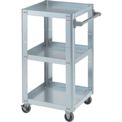 大阪製罐　OS　アールワゴン　ZAM［［R下］］鋼板　450×450×840mm　【品番：RWZ4483】□