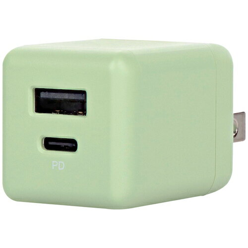 オウルテック（Owltech）　PD20W　持ち歩きたくなる可愛いニュアンスカラーのAC充電器　ピスタチオ　【品番：OWL-APD20A1C1R-PS】のサムネイル