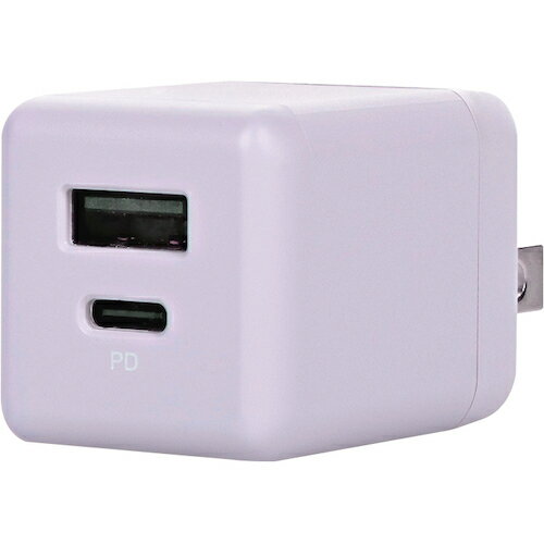 オウルテック（Owltech）　PD20W　持ち歩きたくなる可愛いニュアンスカラーのAC充電器　ペールアイリス　【品番：OWL-APD20A1C1R-PU】のサムネイル