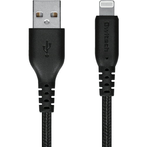 【メール便対応】オウルテック（Owltech）　断線に強く柔らかい　Lightningケーブル　1．5m　ブラック　【品番：OWL-CBA4LA15-BK】