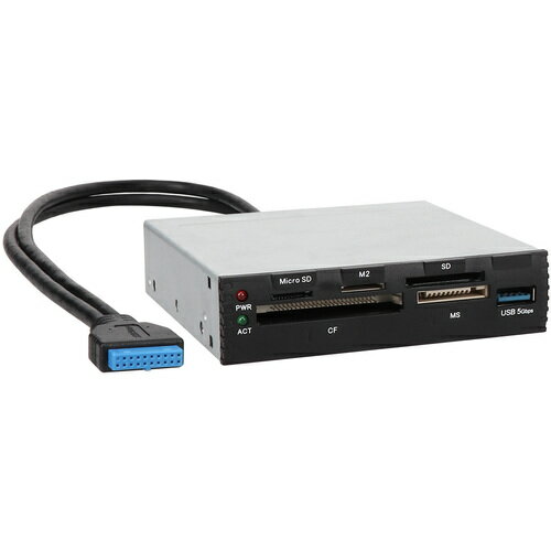 オウルテック（Owltech）　PCパーツ　3．5インチベイ内蔵型メモリカードリーダー　【品番：OWL-MCRUHS2..