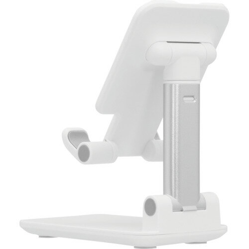 オウルテック（Owltech）　テレビ電話やテレビ会議にも最適　高さ調整ができる折り畳みスマホスタンド　【品番：OWL-STD04-WH】