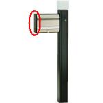 パナソニック　ポスト側板 左（ブラック）　【品番：CT681B08】●