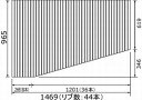 パナソニック　風呂フタ（長辺1470ミリ×短辺965ミリ：L用：巻きフタ：台形：切り欠きなし）　【品番：RLFK76MF1KKLD】●