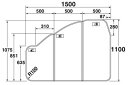 パナソニック　薄型断熱風呂フタ（組みフタ）　【品番：GKU76KF8U2LS】●