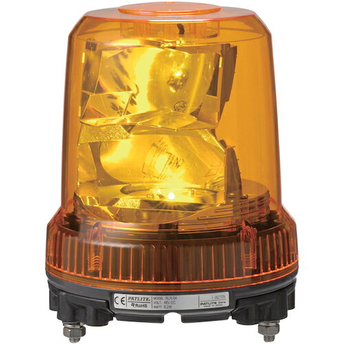 パトライト（PATLITE）　強耐振型LED回転灯　【品番：RLR-M1-P-Y】