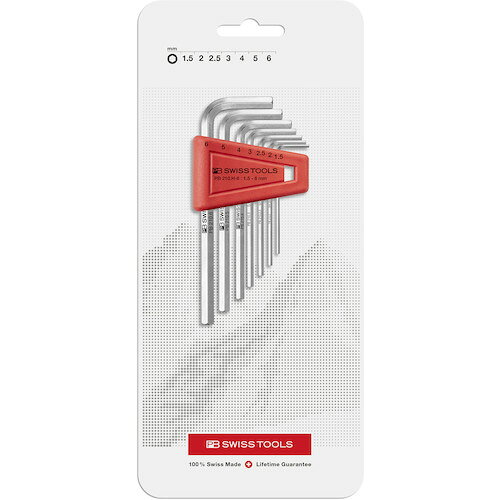 乐天商城 - 【メール便対応】PB SWISS TOOLS（PBスイスツールズ）　六角棒レンチセット7本組（ブリスターパック入り）　【品番：210H-6CN】