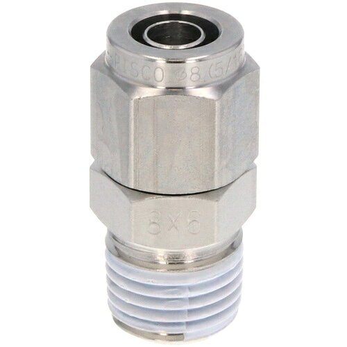 特長 ●耐蝕に優れたSUS316を使用した締付継手です。 仕様 ●使用流体：空気、水、その他薬品など（条件有） ●使用真空圧力(kPa)：-100 ●最高使用圧力：チューブの最高使用圧力に準じる ●使用温度範囲：チューブの使用温度範囲に準じる(凍結なきこと) ●形状：ストレート 材質 ●金属：SUS316 質量・質量単位 ●78.0g 【メーカー名】（株）日本ピスコ 【メーカー品番】NSC1613-04-TP