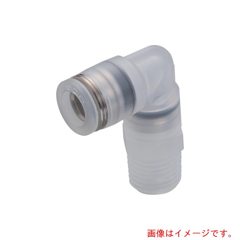 特長 ●RoHS2対応品 ●株式会社日本ピスコ公式サイトにてCADデータを提供しております。 ●本体材質には、クリーン環境に適したPPを採用。 ●金属材質はSUS304、シール材質にはEPDMを採用。 ●禁油仕様により幅広い分野でのニーズに対応。 ●食品衛生法適合。 ●樹脂本体色がクリア（半透明）で、流体（液体）の確認が可能。 ●ネジ本体材質には、樹脂（PP）と金属（SUS304）を用意。樹脂ネジは接液部に金属の露出がなく、質量は標準継手の1／2以下。 ●シールテープ巻きやシーロック加工のオプションあり。 ●チューブサイズにインチも用意。 仕様 ●適合チューブ外径D(mm)：φ12.7 ●最高使用圧力(MPa)：1.0(at0〜20℃) ●使用流体：空気、水、その他薬品など ●使用温度範囲(℃)：0〜80(凍結なきこと) ●使用圧力：-100kPa ●形状：エルボ ●適合チューブ外径(インチ)：1/2 ●適用ネジサイズ：R1/2 ●クリーン環境用PP樹脂ワンタッチ継手（金属部SUS304） ●ネジ部シール仕様：シーロック無し、シールテープ無し ●クリーン洗浄無し・通常包装 材質 ●ネジ本体：PP（ポリプロピレン） ●シールゴム：EPDM 質量・質量単位 ●0.0g 注意事項 ●水、液体使用の際は、サージ圧力を最高使用圧力以下に抑えてご使用ください。 ●異物や汚染物が混入していない日本国内の一般水道水は使用可能です。その他の水を使用の場合は実機評価にてご確認ください。 ●水、液体使用の際は、インサートリング（WR）を必ず使用してください。 ●薬品、混合ガスなどにつきましては、使用条件により株式会社日本ピスコ仕様の適合が異なる場合がありますので確認の上ご使用ください。 【メーカー名】（株）日本ピスコ 【メーカー品番】PPL1/2-04