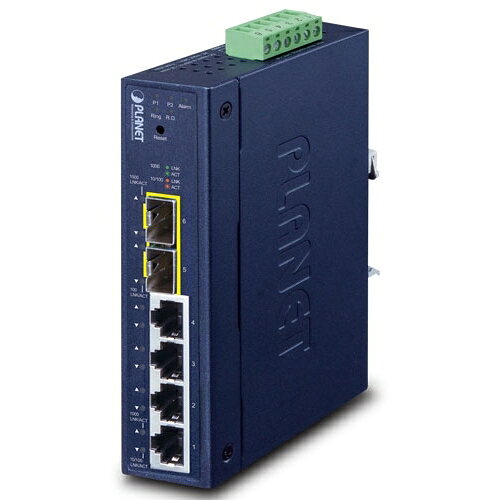 PLANET Technology Corporation　産業用マネージドギガビットイーサネットスイッチSFPポート付　【品番：IGS-4215-4T2S】